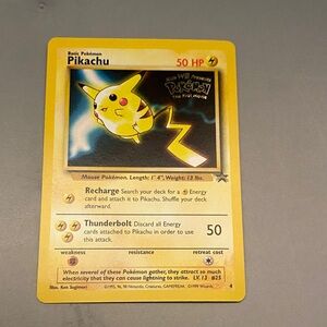 1999 Pokemon Movie Pikachu Black Star Promo #4